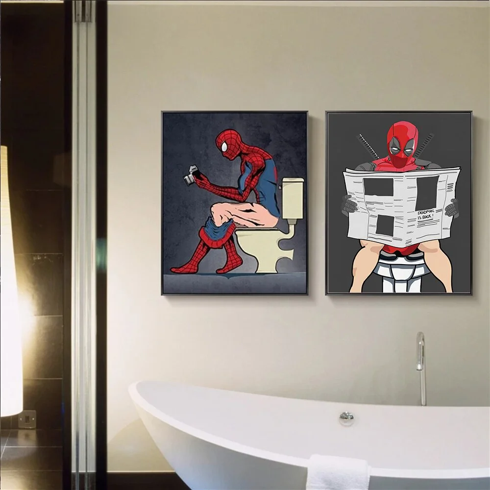 Quadro Homem-Aranha WC