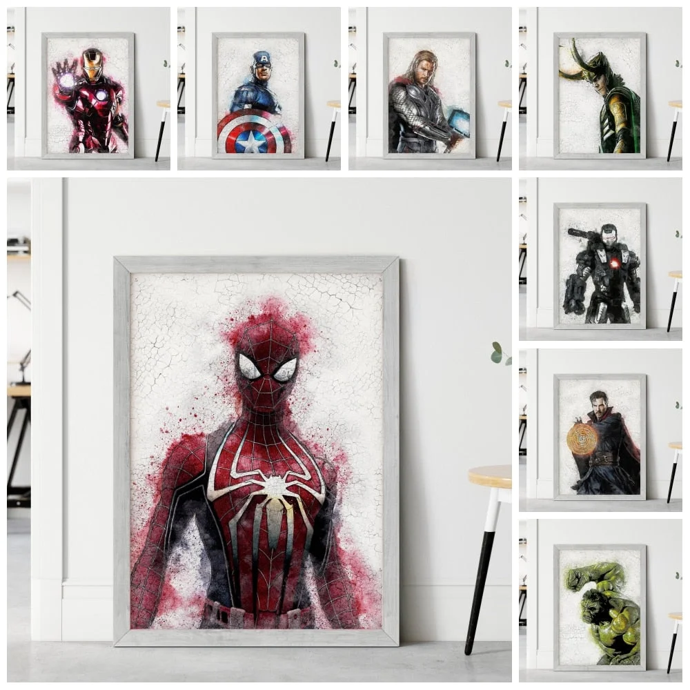 Quadro do Homem-Aranha em destaque