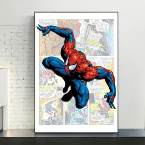 Quadro Spider-man gibi de histórias em quadrinhos