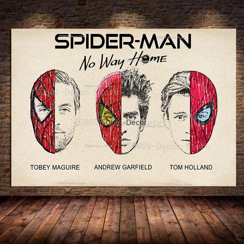 Quadro Homem-Aranha Os Três Peter