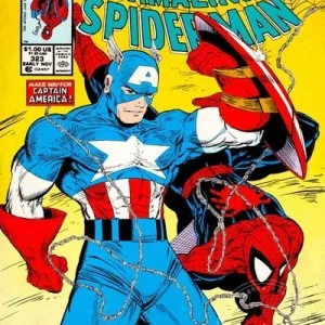 Quadro Homem-Aranha Capitão América