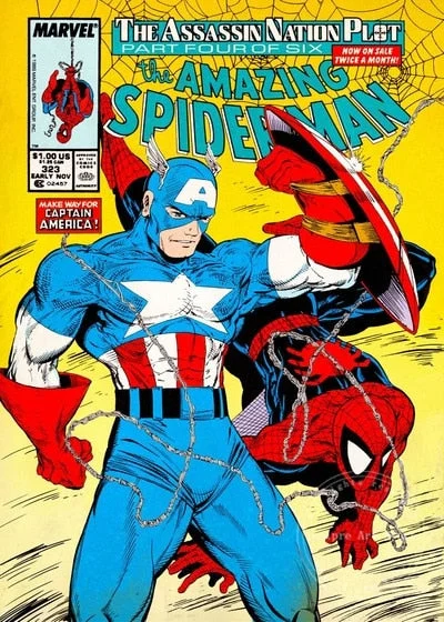 Quadro Homem-Aranha Capitão América