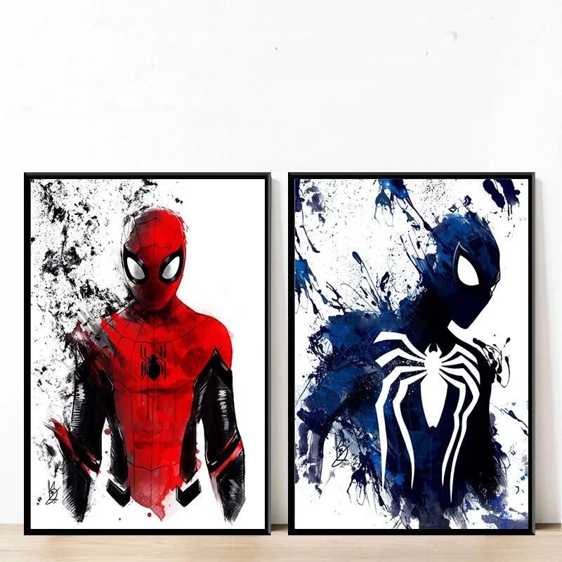 Quadro Homem-Aranha Escuro em Detalhe