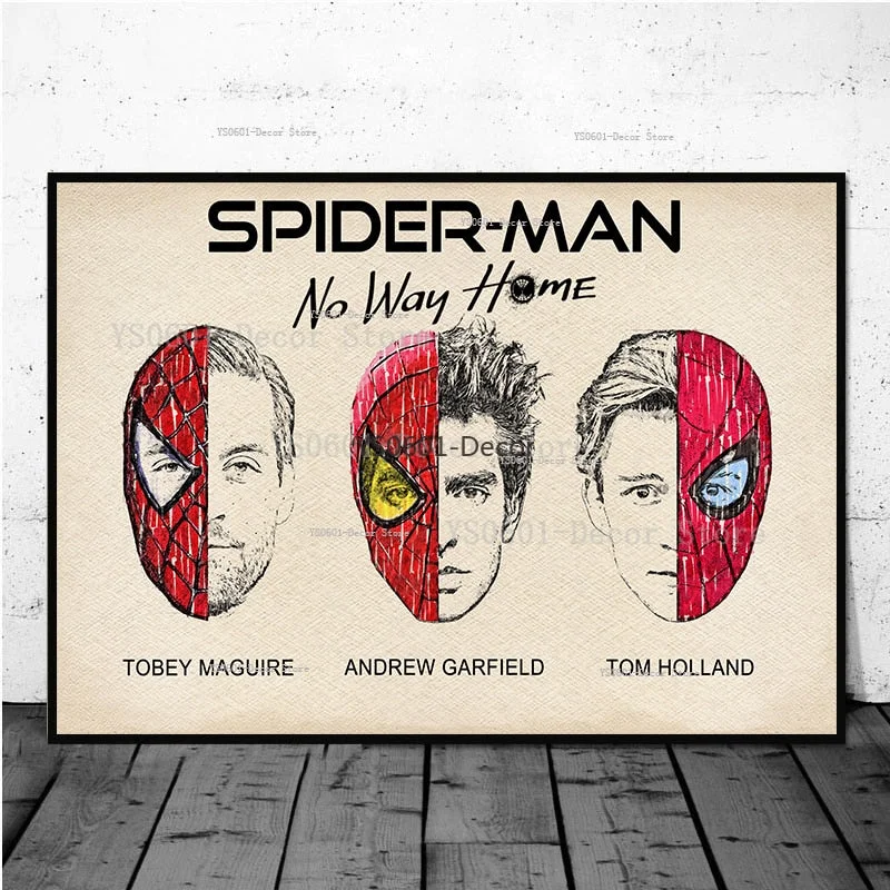 Quadro Homem-Aranha Os Três Peter