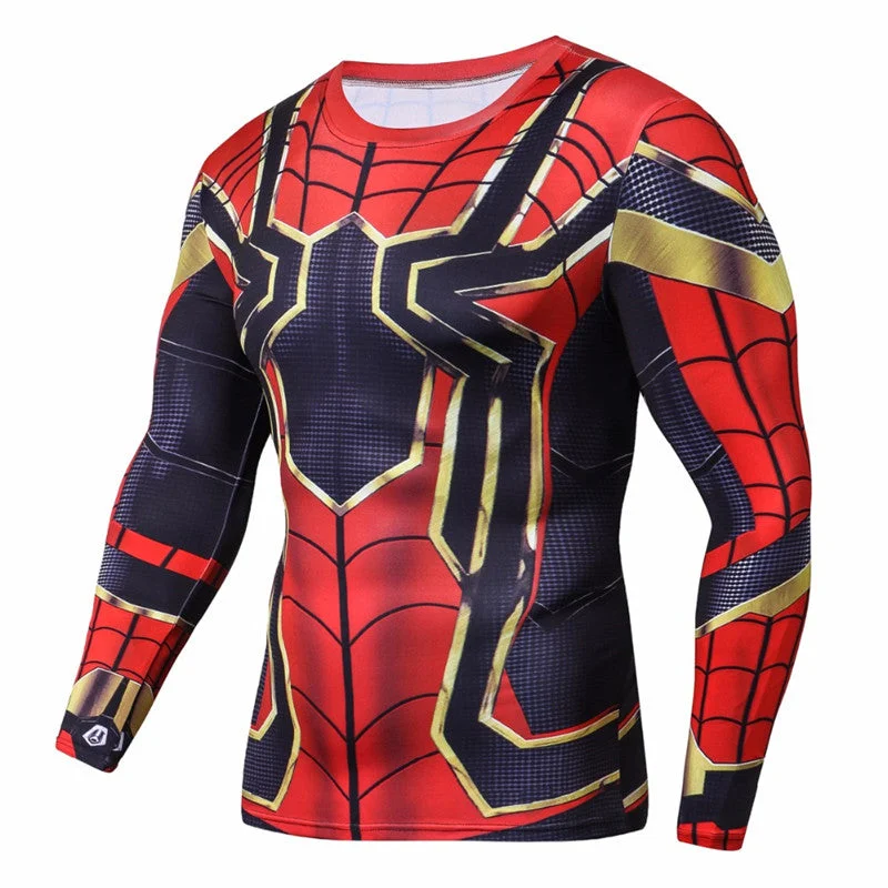 Camiseta do Homem-Aranha Sport Iron Spider em uso