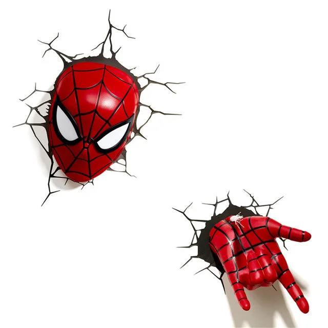 Lâmpada de Parede do Spiderman