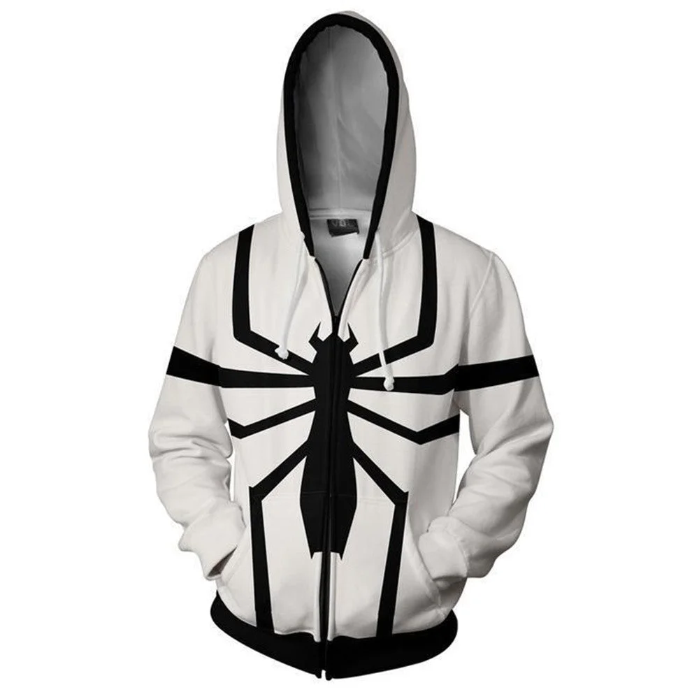 Moletom Spiderman Simbiótico Branco