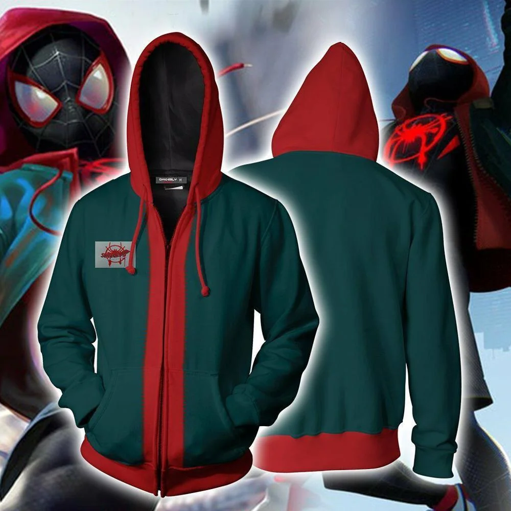 Moletom do Miles Morales em detalhes