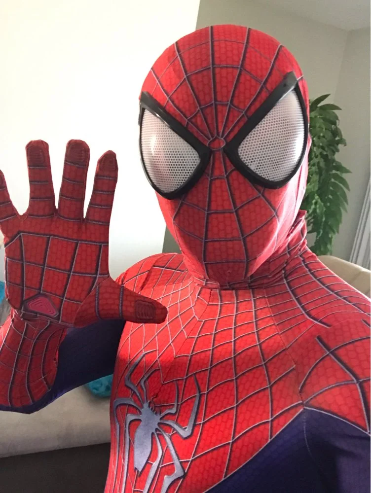 Fantasia do Homem-Aranha em Detalhe