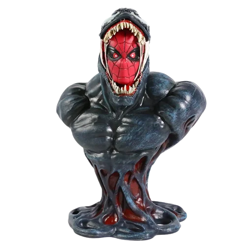Estátua Busto Homem-Aranha vs Venom
