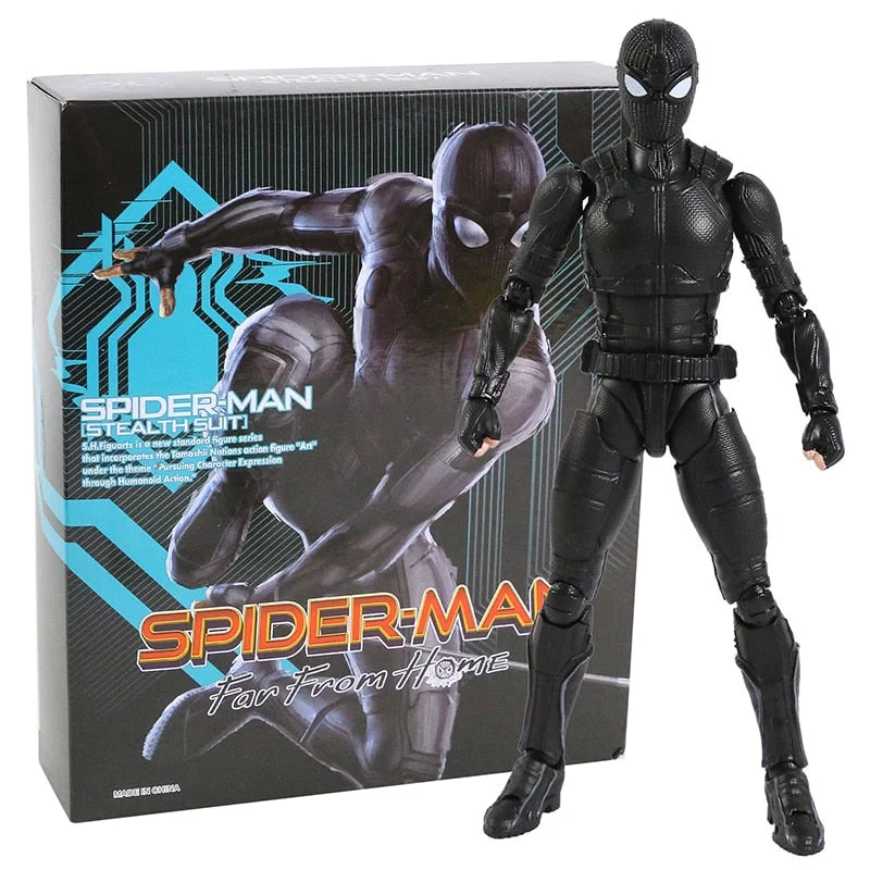 Figurinha do Homem-Aranha com traje Stealth