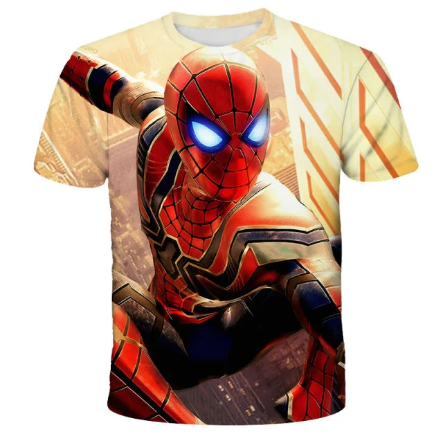 Camiseta Fantasia Homem-Aranha Homem de Ferro
