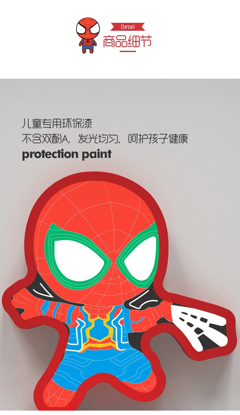 Lâmpada Spiderman Mini Spidey em ação