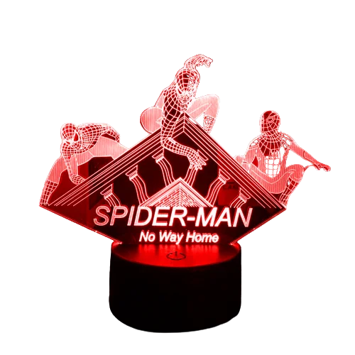 Lâmpada Spiderman LED