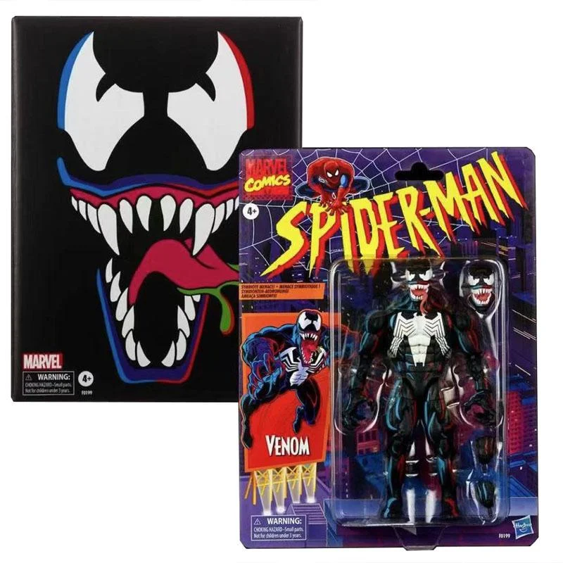 Estátua Spider-man Venom Comics em exposição