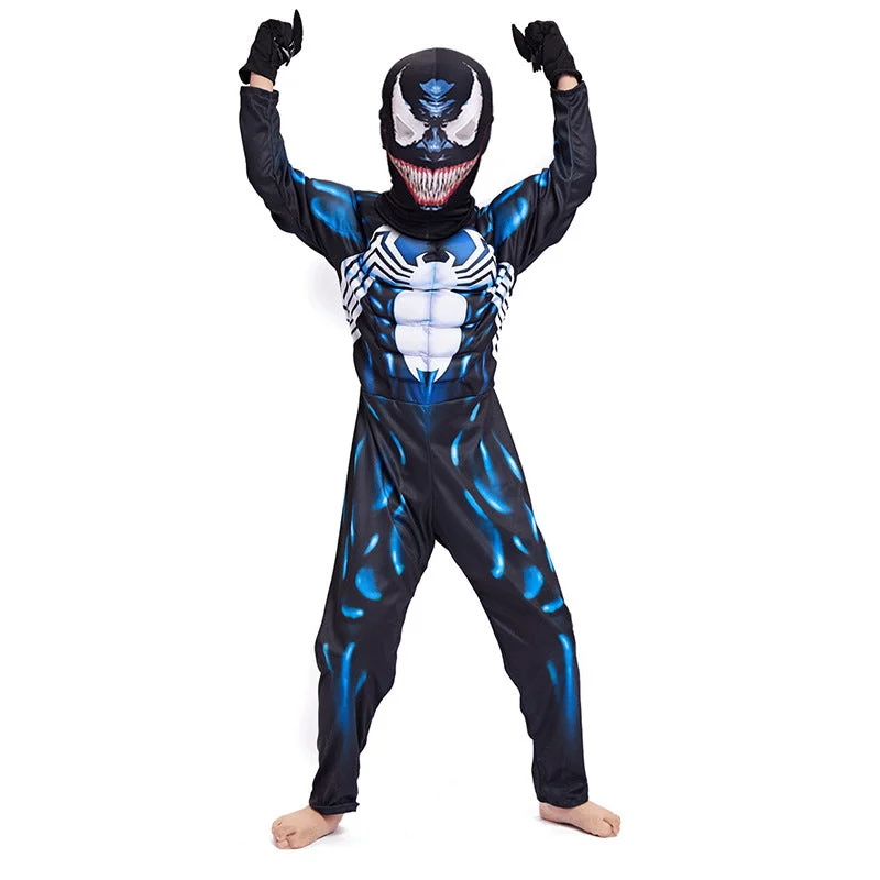 Fantasia Homem-Aranha Venom Musculoso - Vista Lateral