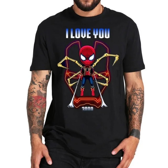 Camiseta do Homem-Aranha eu te amo 3000x