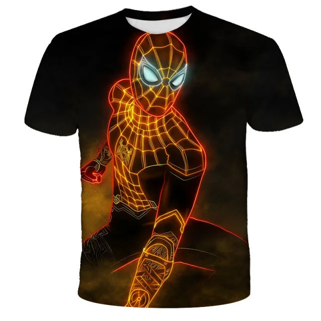 Camiseta Spider-man Neon