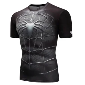 Camiseta Fantasia do Homem-Aranha Preta