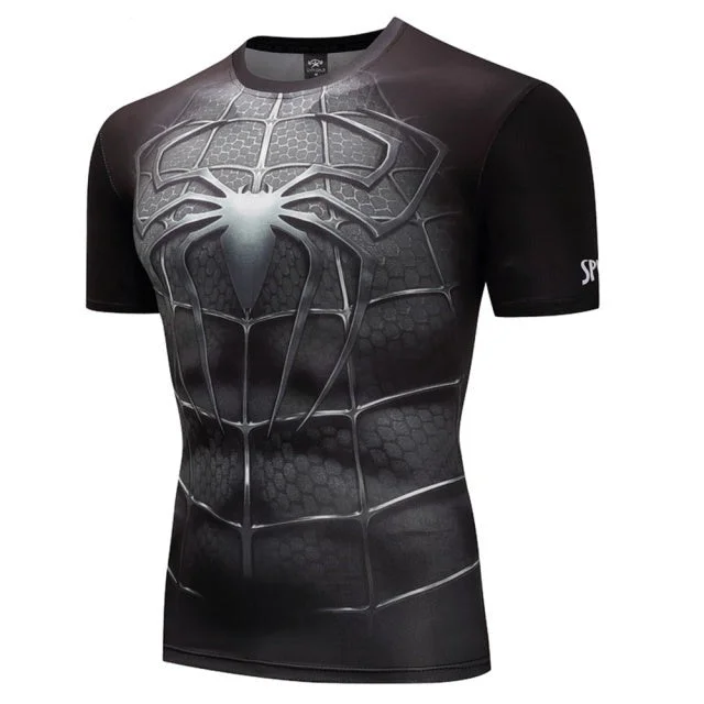 Camiseta Fantasia do Homem-Aranha Preta