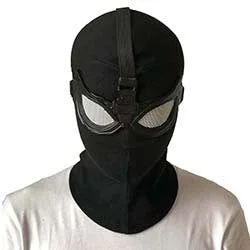 Máscara do Homem-Aranha Furtivo em detalhe