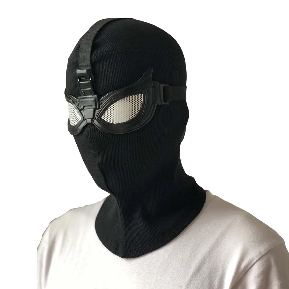 Máscara do Homem-Aranha Furtivo em uso