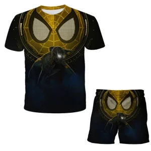 Pijama Homem-Aranha Amarelo