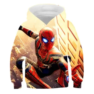 Moletom Fantasia Homem-Aranha Homem de Ferro