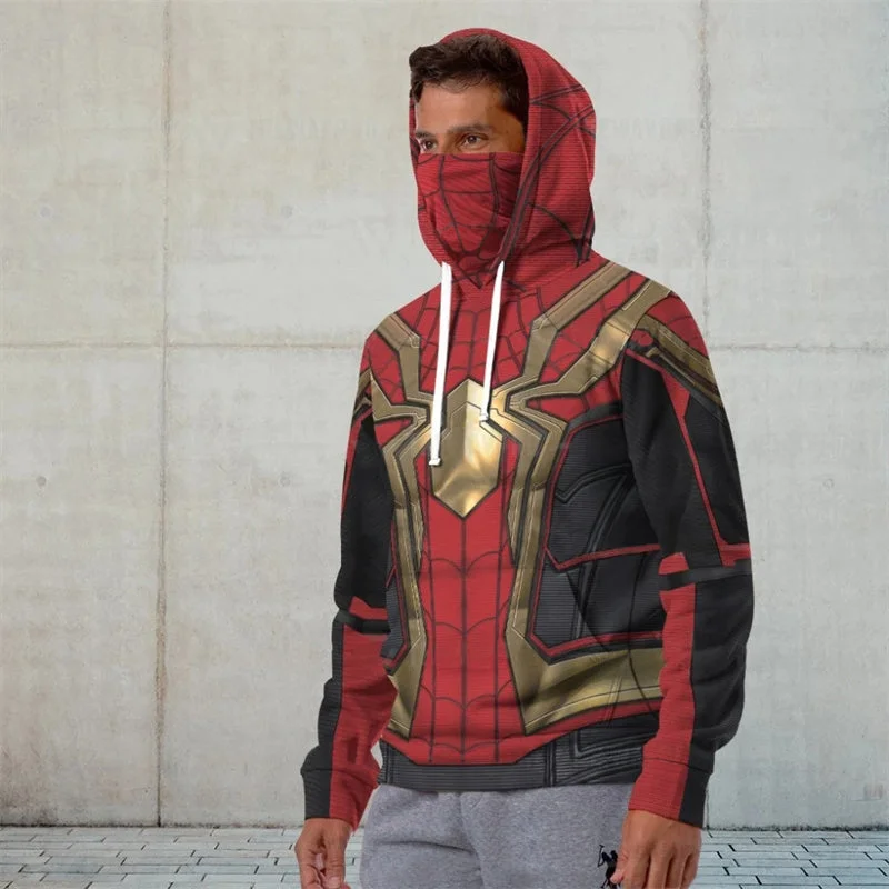 Moletom Spiderman em uso