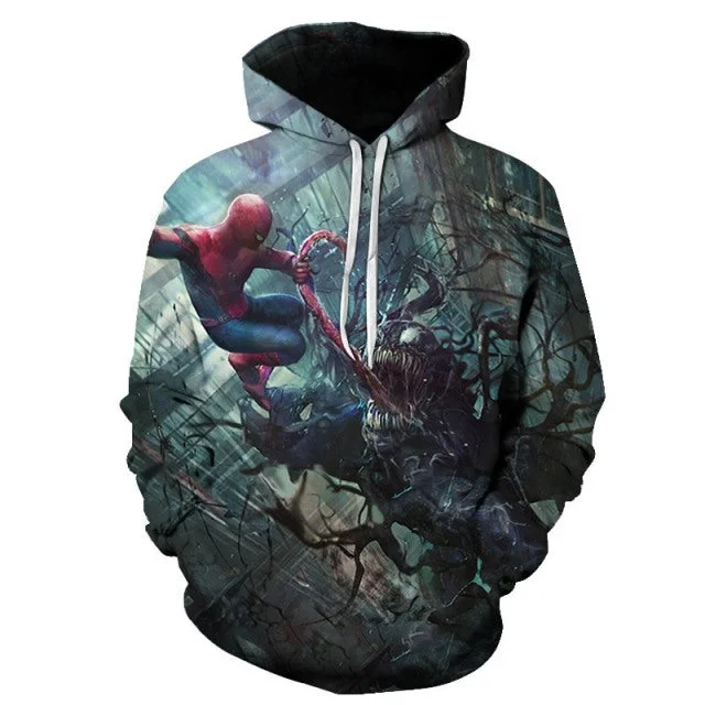Moletom do Spiderman contra o Venom