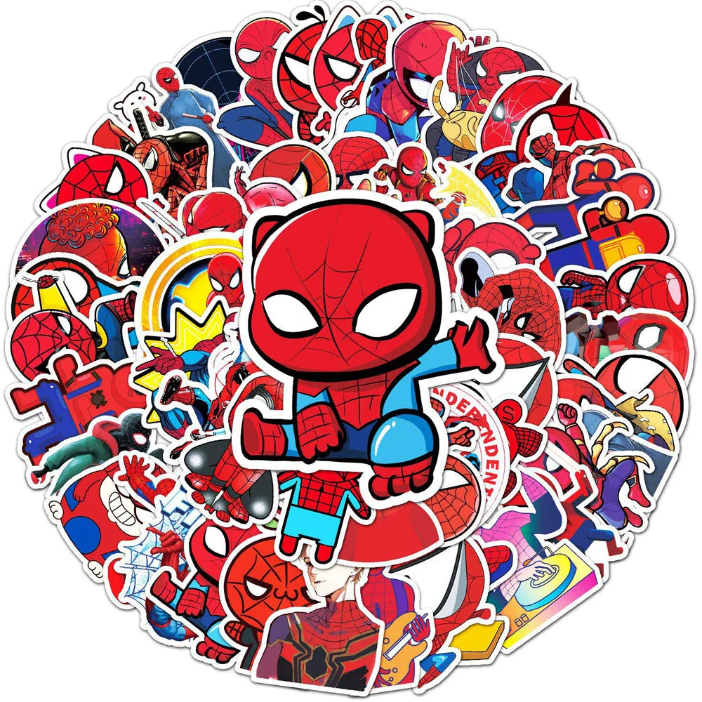 Adesivo Homem-Aranha Divertido em Diferentes Ambientes