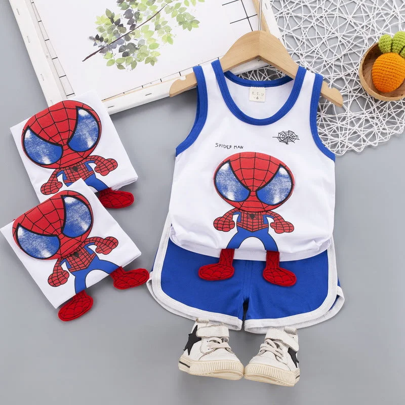 Pijama Homem-Aranha com Pés de Pelúcia