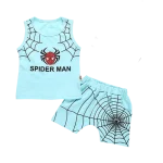 Pijama Homem-Aranha Azul Bebê
