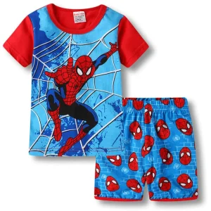 Pijama Homem-Aranha teia de aranha