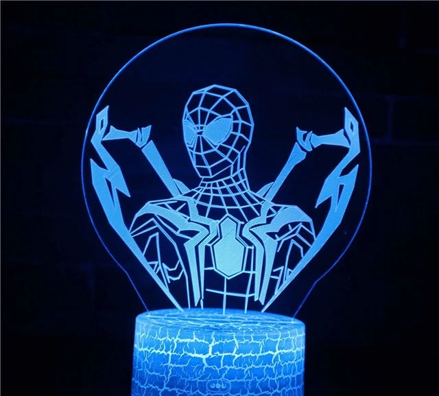 Lâmpada Homem-Aranha Traje Ironspider