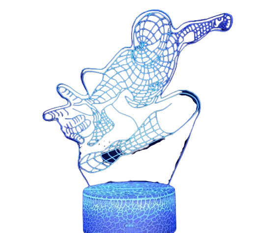 Lâmpada Spiderman Super-heróis
