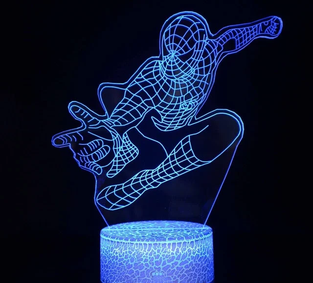 Lâmpada Spiderman Super-heróis