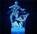 Lâmpada do Spiderman e Ironman